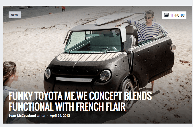 TOYOTA  Concept car – in&nbsp;Paris